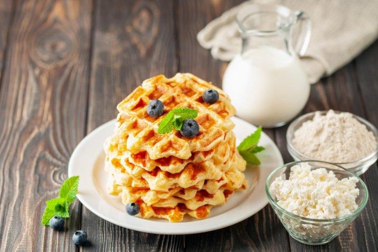 ПП творожные вафли на рисовой муке в мультипекаре