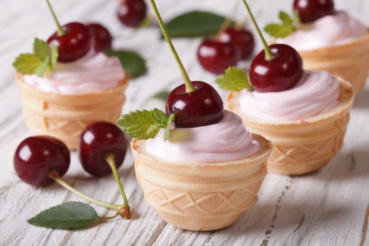 Творожно-ягодный крем для тарталеток