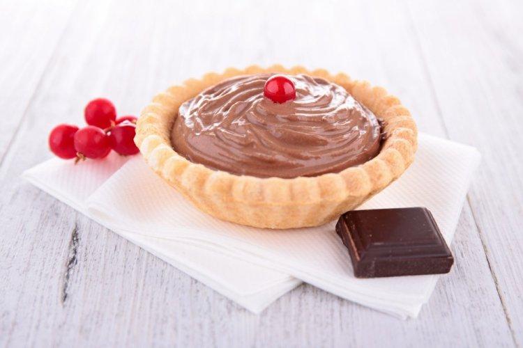 Шоколадный крем из авокадо для тарталеток