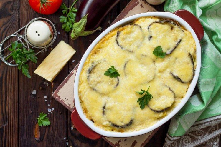 ПП запеканка из баклажанов с фаршем индейки