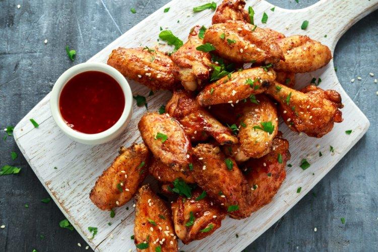 Хрустящие куриные крылышки в аэрогриле