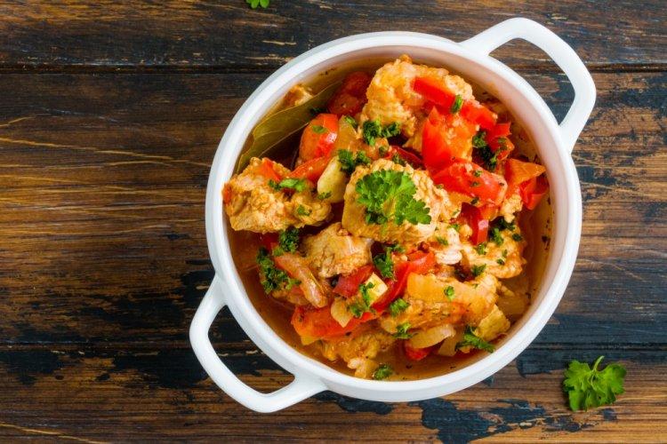 ПП рагу из индейки с овощами