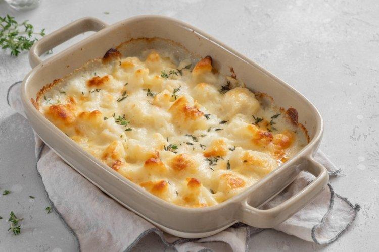 ПП запеканка с цветной капустой и кабачком