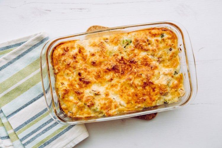 ПП запеканка с брокколи и кабачком в духовке