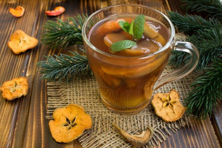 Компот из сухофруктов с медом и маком