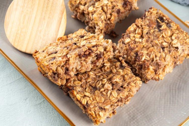 Злаковые батончики с арахисовой пастой