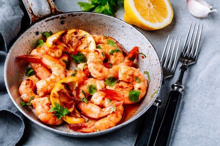 Лимонно-чесночный маринад для креветок