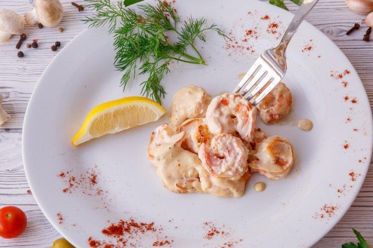 Йогуртовый маринад для креветок