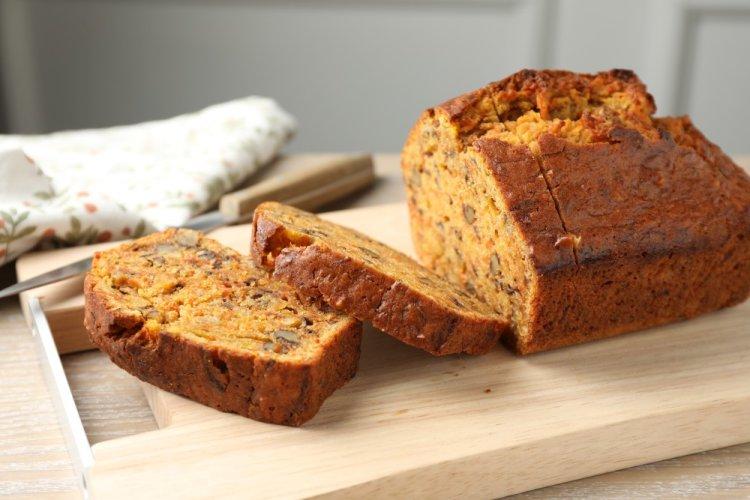 Морковный кекс с грецкими орехами на растительном масле