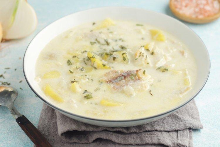 Финская уха из карасей со сливками