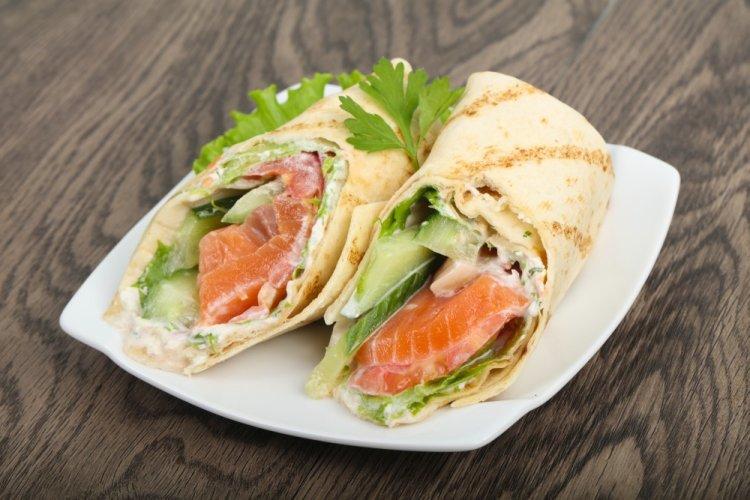 Начинка с красной рыбой и творожным сыром