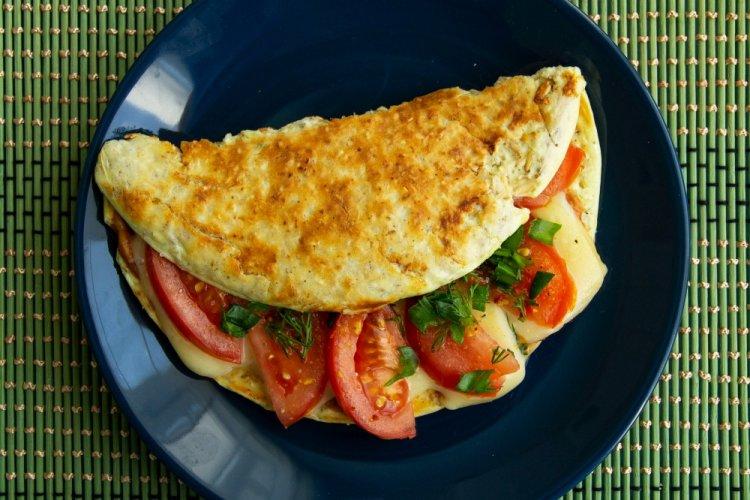 Овсяноблин с ветчиной и сыром
