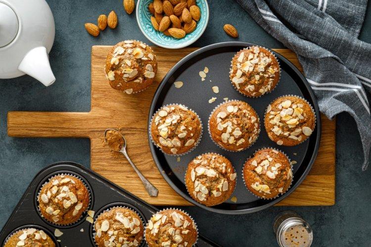 Миндальные кексы с псиллиумом