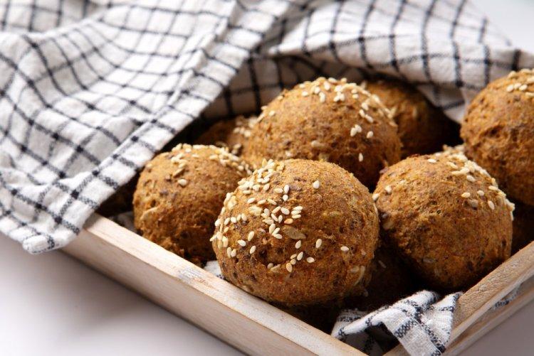 Булочки из зеленой гречки с псиллиумом