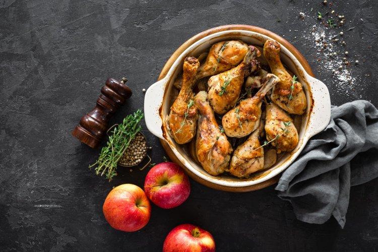 Соевый маринад с яблочным соком и горчицей для курицы