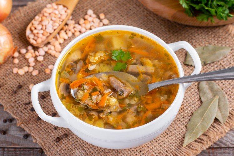 Гороховый суп с грибами - рецепты
