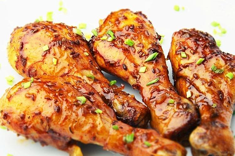 Куриные голени в горчично-медовом соусе - Горячие блюда на Новый год 2021 рецепты
