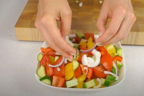 Греческий салат - классический рецепт пошагово