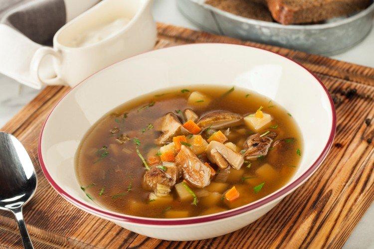 Грибной суп из белых грибов с мясом - рецепты