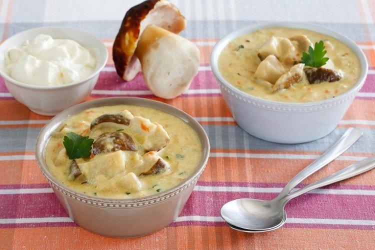 Грибной суп из белых грибов в мультиварке - рецепты