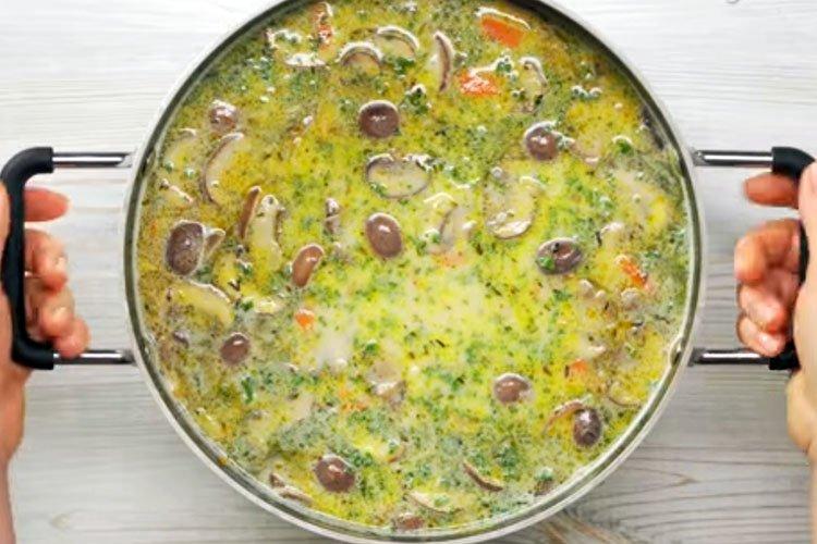 Грибной суп с шампиньонами и курицей - рецепт пошагово с фото