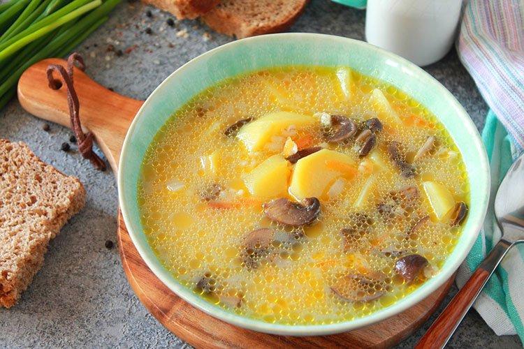 Грибной крем-суп из шампиньонов - рецепты