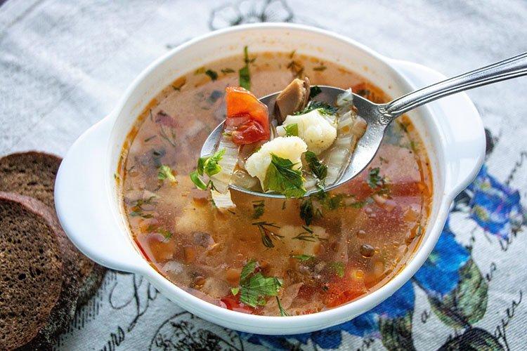 Грибной суп из шампиньонов с макаронами - рецепты
