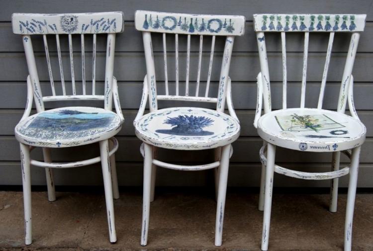 Старые стулья – декор, как обновить (фото)