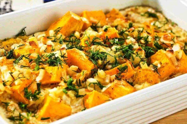 Картошка с тыквой и луком - Как приготовить картошку на Новый год рецепты