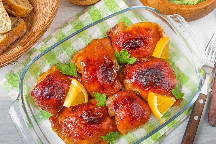 Курица в апельсиновом желе - Как приготовить курицу на Новый год рецепты