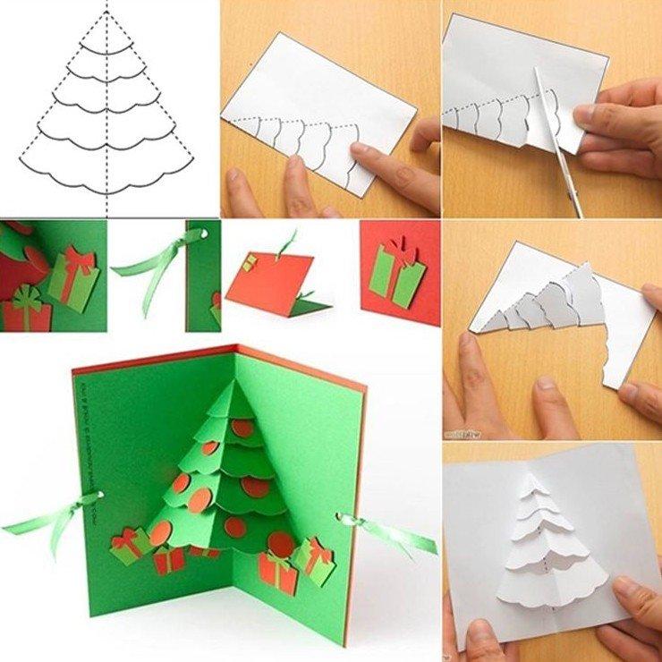 Елка-книжка - Как сделать елку из бумаги