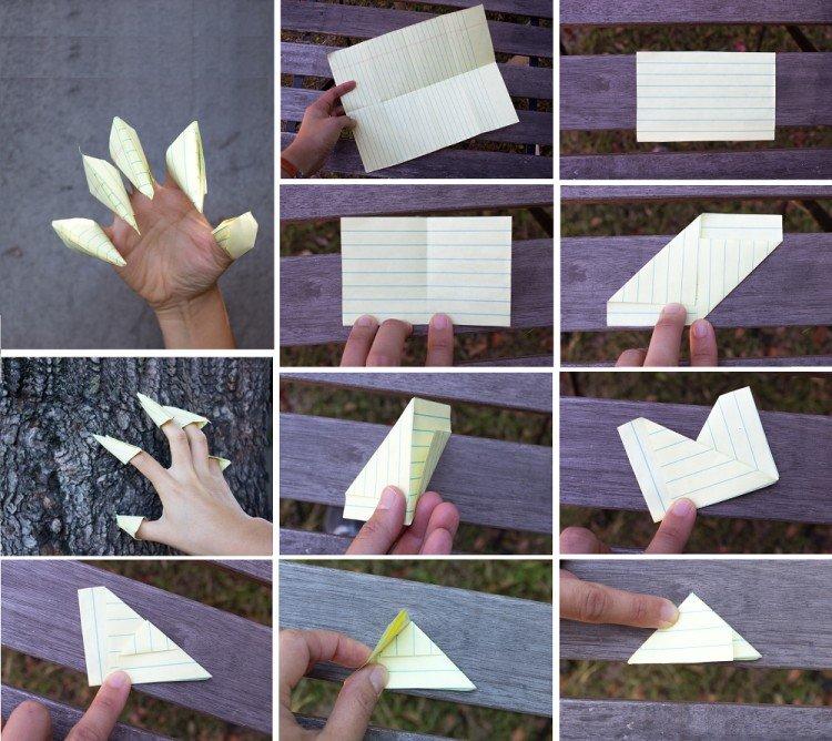 Как сделать когти дракона из бумаги