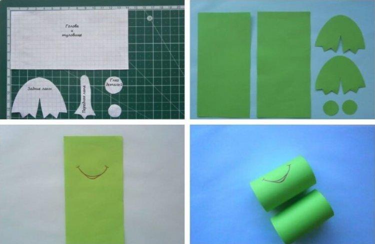 Детская объемная лягушка - Как сделать лягушку из бумаги