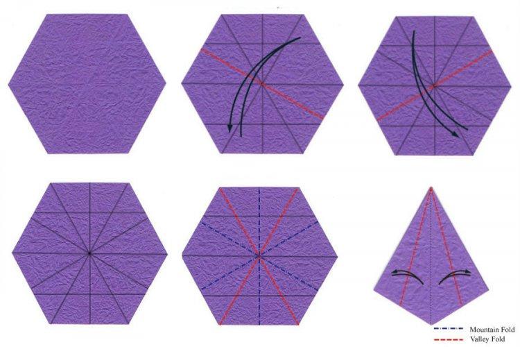 Ирис - Как сделать оригами цветы из бумаги