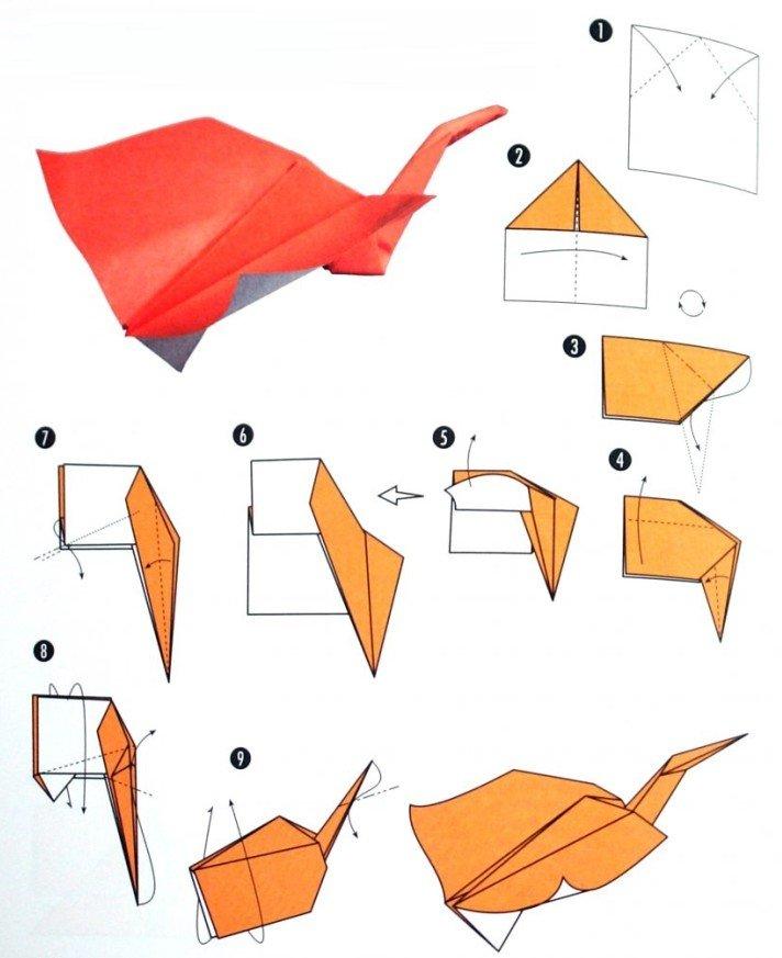 Самолет-журавлик - как сделать самолет из бумаги