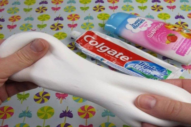 Как сделать слайм из зубной пасты в домашних условиях - своими руками