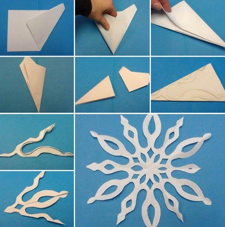 Снежинки из бумаги своими руками - фото и идеи