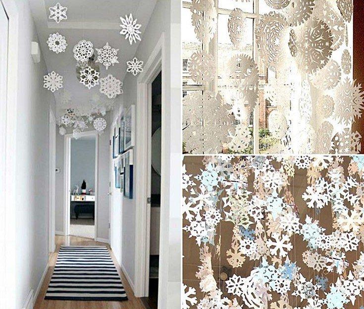 Бумажные снежинки - Как украсить квартиру на Новый год