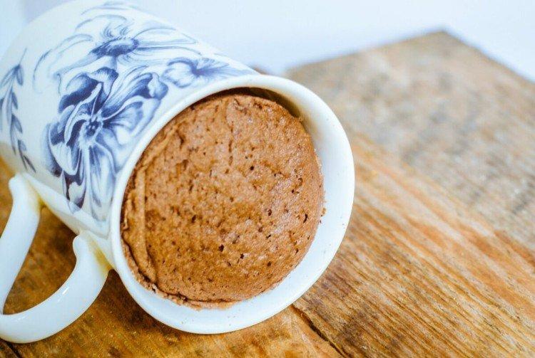 Кекс с арахисовым маслом в микроволновке за 5 минут в кружке - рецепт
