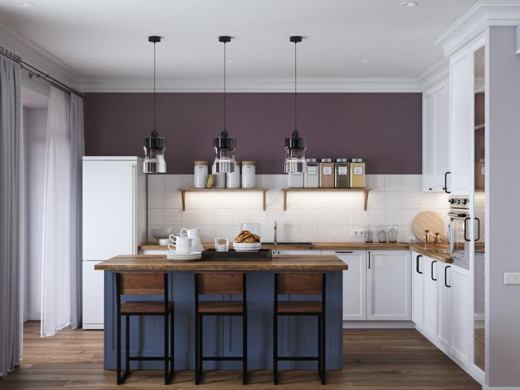 Кухня-гостиная «Красота в простоте» - дизайн интерьера