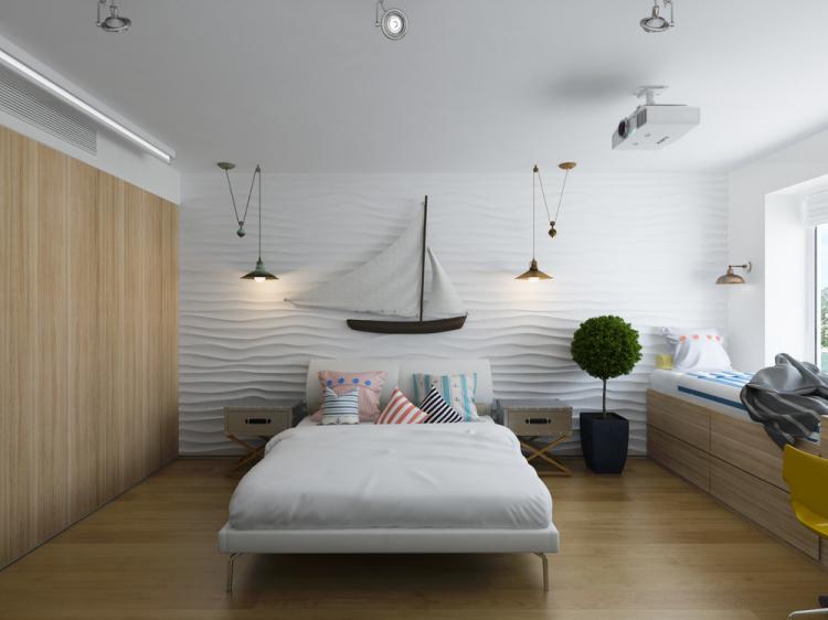 Квартира в морском стиле - дизайн интерьера