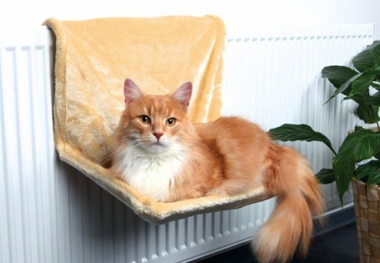 Лежанка для кошки из свитера