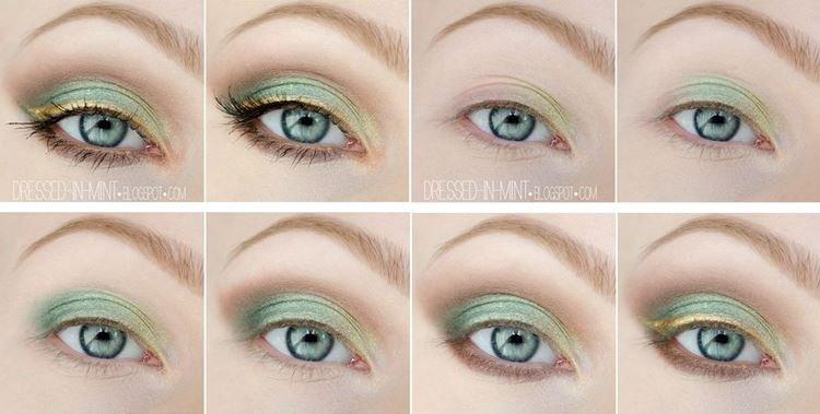 Макияж для зеленых глаз - пошаговые фото