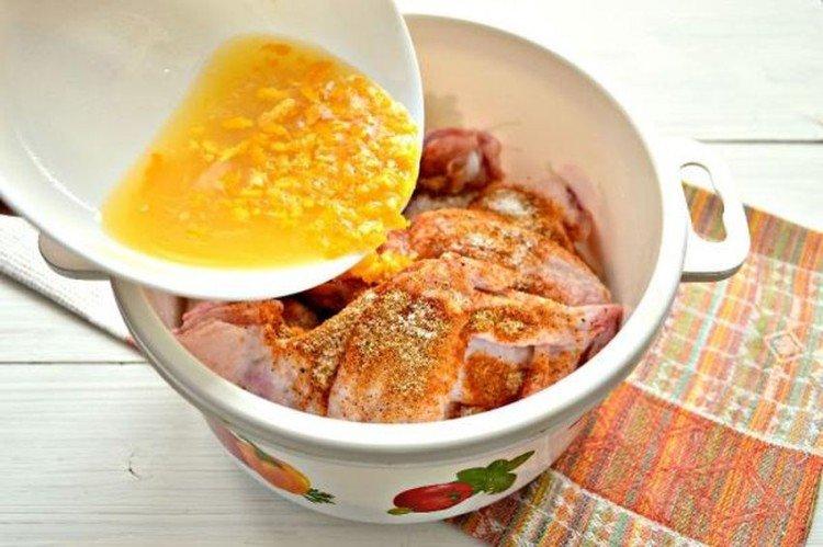 Маринад для курицы с апельсином в духовке - рецепты