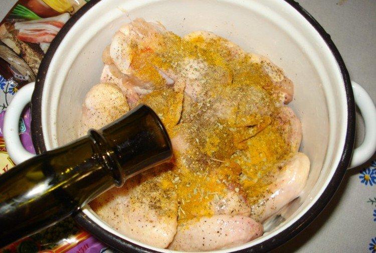Маринад для шашлыка из курицы с вином - рецепты