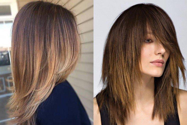 Лесенка - Женские стрижки 2021 на средние волосы