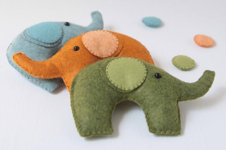 Маленькие слонята - Мягкие игрушки своими руками