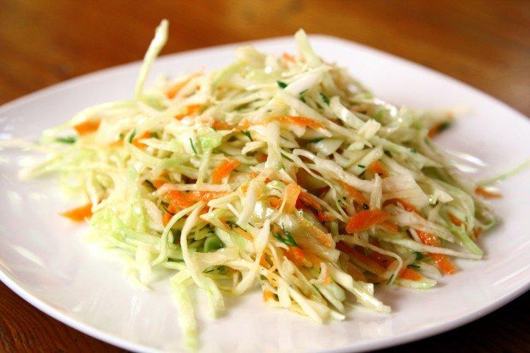 Капустный салат с рыбным соусом - Новогодние салаты без майонеза рецепты