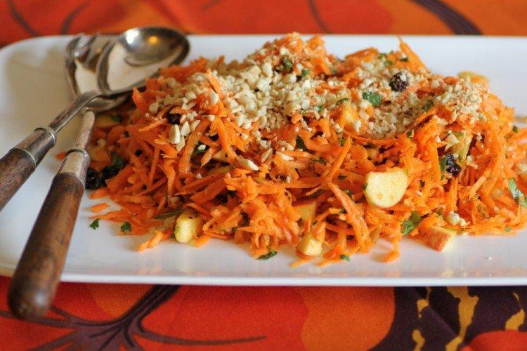 Морковный салат без майонеза - Новогодние салаты без майонеза рецепты
