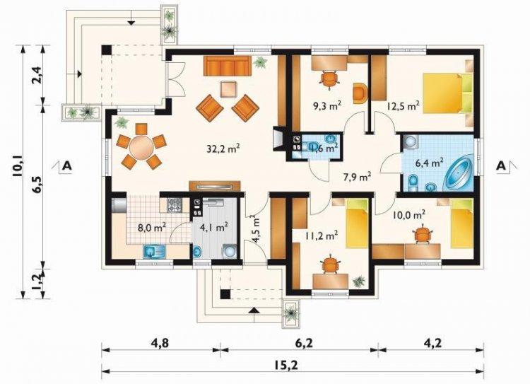 Варианты планировки одноэтажного дома